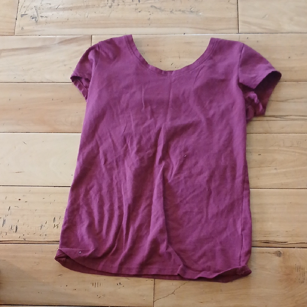 No Boundaries Fitted Short Sleeve Tee in Pink and Purple